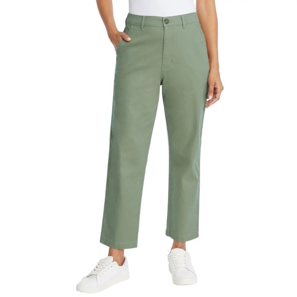 G.H. Bass & Co. Pants - G.H. Bass & Co. Ladies' Chino Ankle Pants, Green, Size 6, NWT
